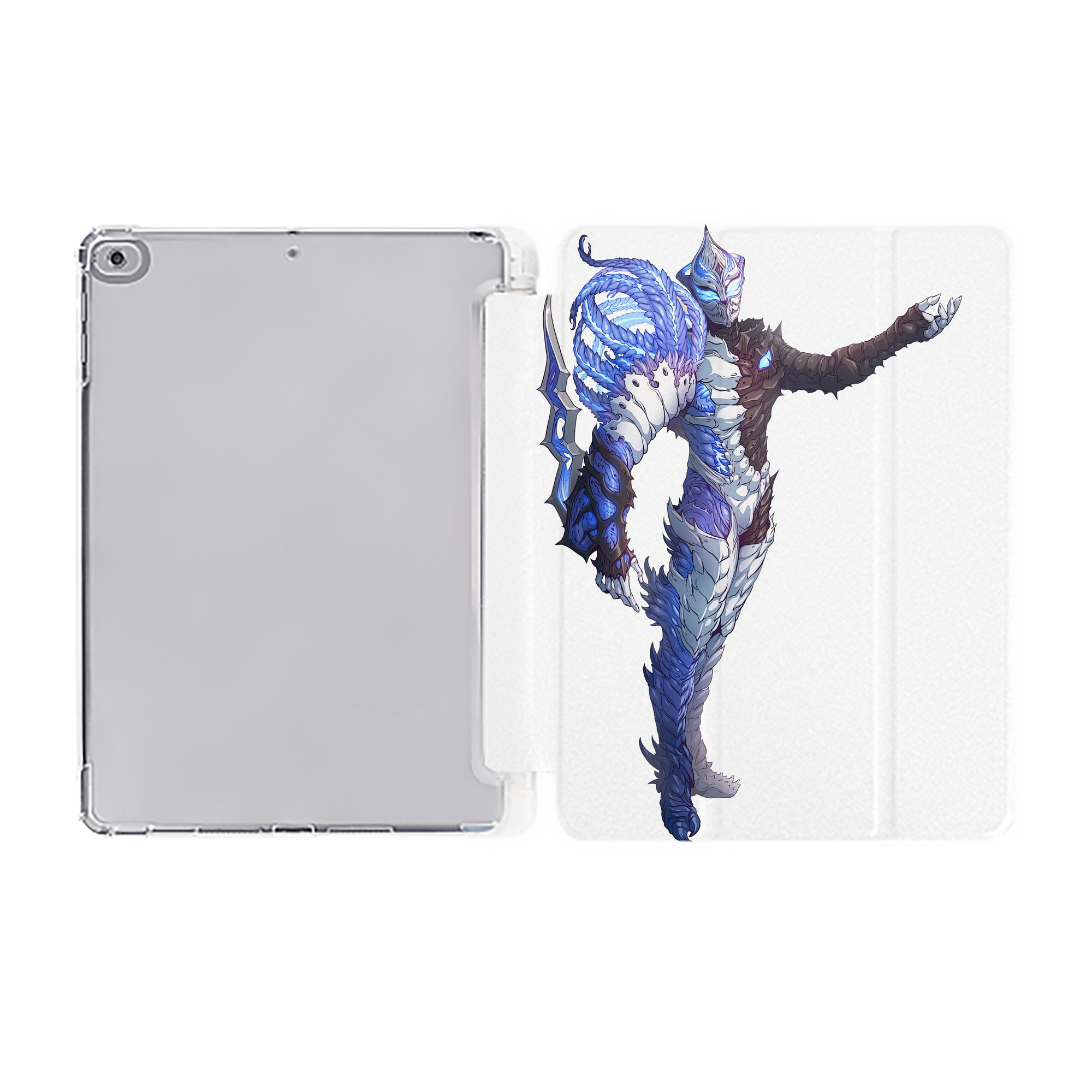 （画像用） ウルトラマン Ultraman IPad ケース ペン収納付き 三つ折りスタンド PUレザー×シリコン 対応機種9.5/10.5/10.9インチ